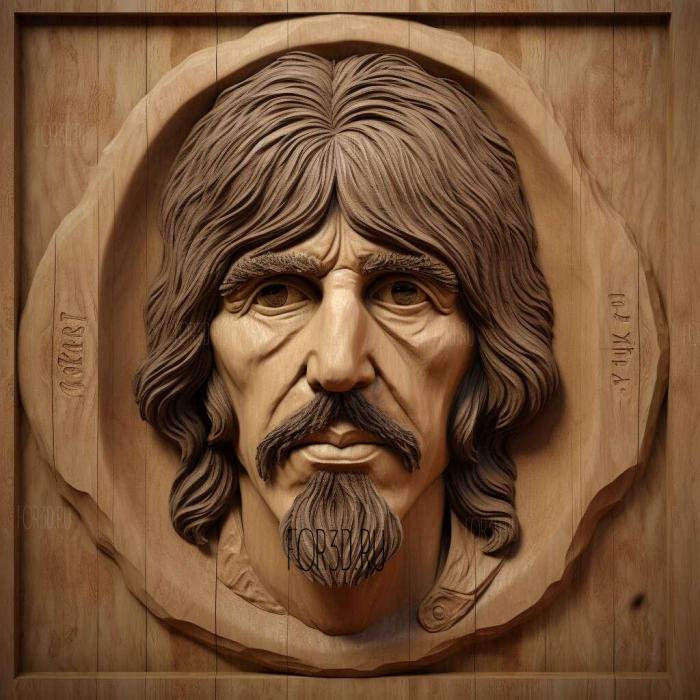 George Harrison 3 stl model for CNC